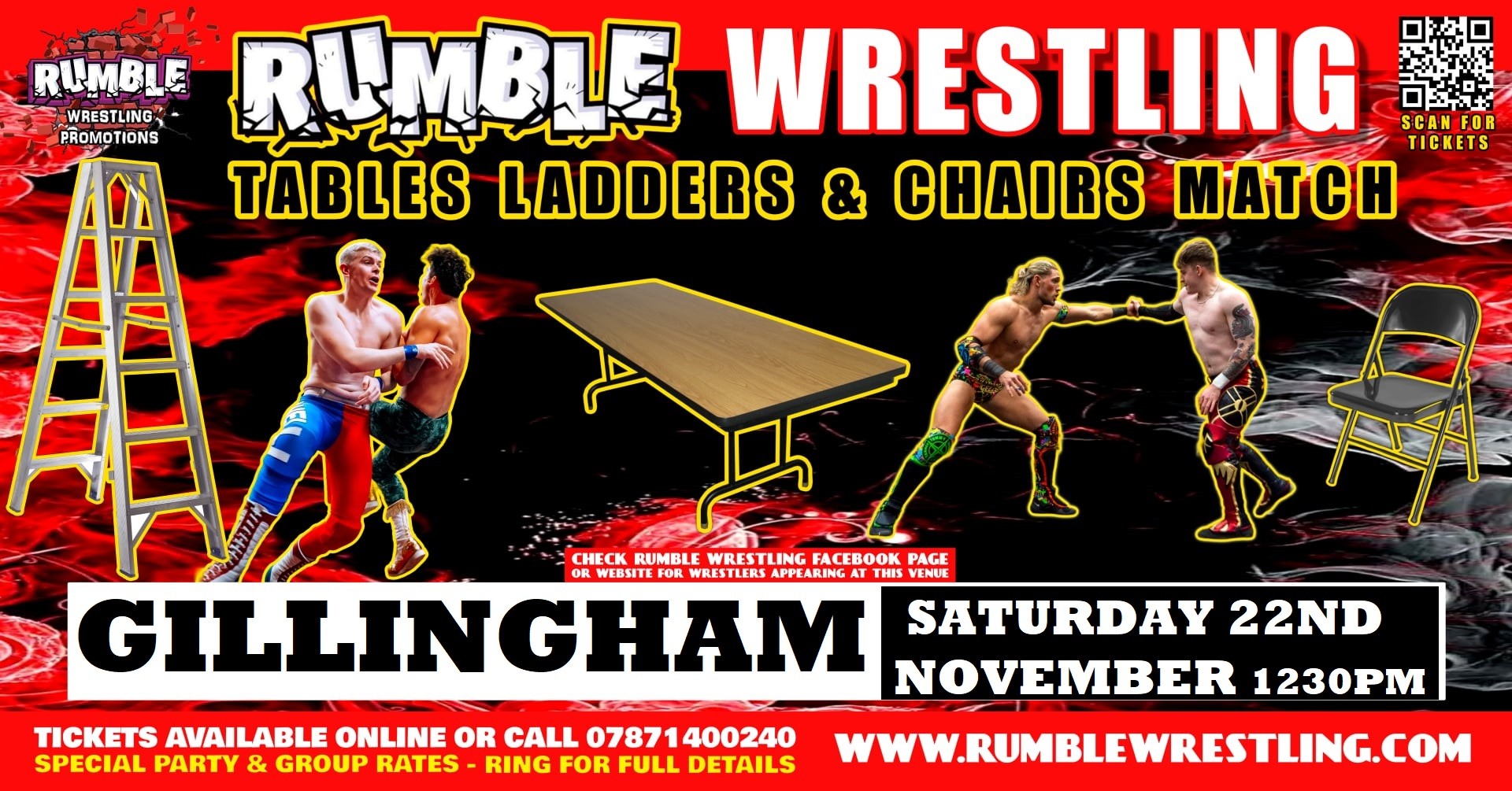 Rumble Wrestling comes to Medway   - KIDS FOR A FIVER - Limited offer 